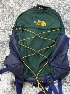 The North Face Borealis Computer Laptop Backpack Forest Green/Eagle Blue NWT - Afbeelding 1 van 6