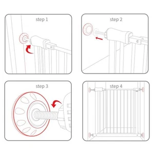 Comprehensive Home Safety with Stylish Gate Wall Protectors Set of Four - Picture 1 of 12