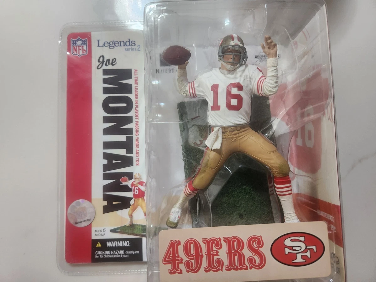 McFarlane NFL Legends Series 2 JOE MONTANA WHITE JERSEY San