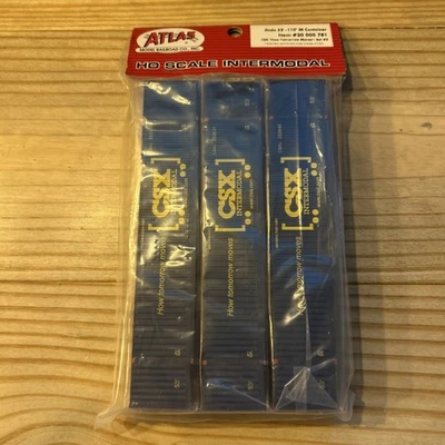 Juego de contenedores Atlas 20000781 escala HO CSX 53' - 110" IH #2 (juego de 3) Foto 1 de 3