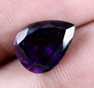 Bester Verkauf natürlicher kambodschanischer lila Zirkon 9,15 kt Birne Edelstein zertifiziert T11793 - Bild 1 von 7