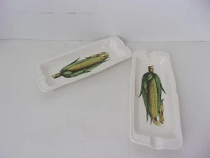 Vintage Original 2  Shafford 10" Corn On The Cob Dishes- Japan #2 - Picture 1 of 4