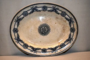 Antique 19Th Century Large Wedgewood & Co. Serving Platter Indian Star Pattern " - Picture 1 of 9