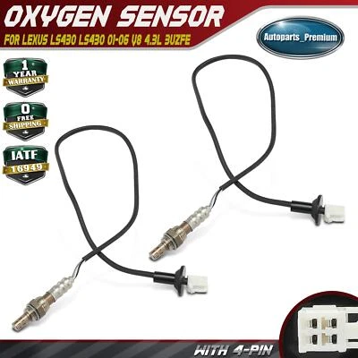 2x Downstream O2 Oxygen Sensors for Lexus LS430 2001-2006 SC430 2002-2005 4.3L - Image 1 of 4