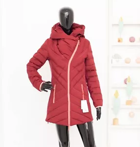 Kari Traa VOSS CASUAL JACKET Down Hybrid Stretch Burgundy Red Puffer Ladies XS - Picture 1 of 12