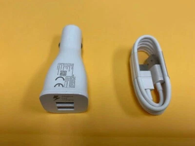 Cargador Coche Doble Puerto + Cable Tipo C Para Samsung Galaxy A01 A21 A51 A50 A71 A11 Foto 1 de 2