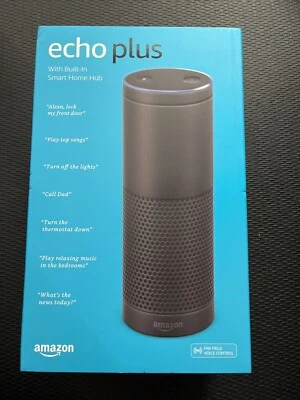 Amazon Echo Plus 1st Gen Smart Speaker With Built-In Smart Home Hub Black - Image 1 of 4