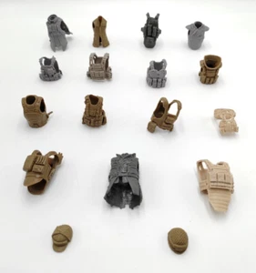 10PCS Unpainted 1/18 Body Armor Carlos Vest Waistcoat For DIY 3.75 Action Figure - Picture 1 of 3