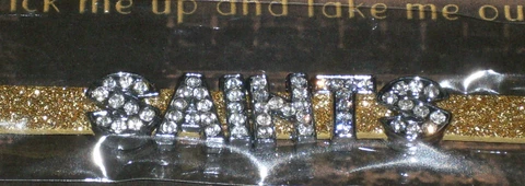 NFL New Orleans Saints Gold Glitter Fashion Team Bracelet by Wordables Cover
