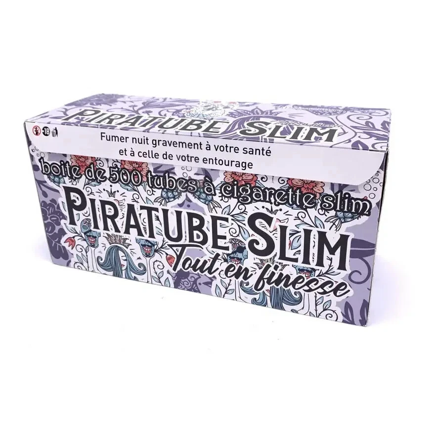 500 Tubes à Cigarette Piratube Slim 6,8mm - Tubes Slim 6,5mm (Plus fin)