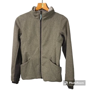 Ivivva by Lululemon Huddle Cuddle Jacket Gray Girls 12 Fleece Faux Fur Lined - Picture 1 of 16