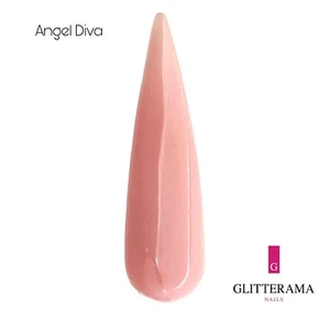 Polvo de acrílico de color ANGEL DIVA uñas brillantes rosa crema natural desnudo - Imagen 1 de 1