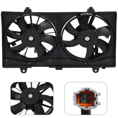 Radiator Condenser Cooling Fan Assembly For 2007-2012 Nissan Sentra 2.0L 621770 - Image 1 of 4