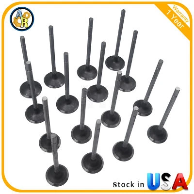 Válvulas de escape de admisión de 16 piezas para Dodge Mitsubishi Plymouth DOHC VIN X Y B 420A Foto 1 de 3