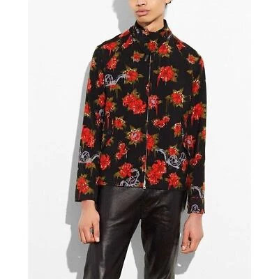 $495 COACH Gary Baseman Flower Pattern 100% Wool Size 44 Mens [Used] - Image 1 of 4