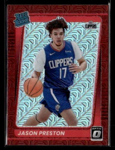Jason Preston 2021 Donruss Optic  Rated Rookie #160 Red Los Angeles Clippers - Picture 1 of 2