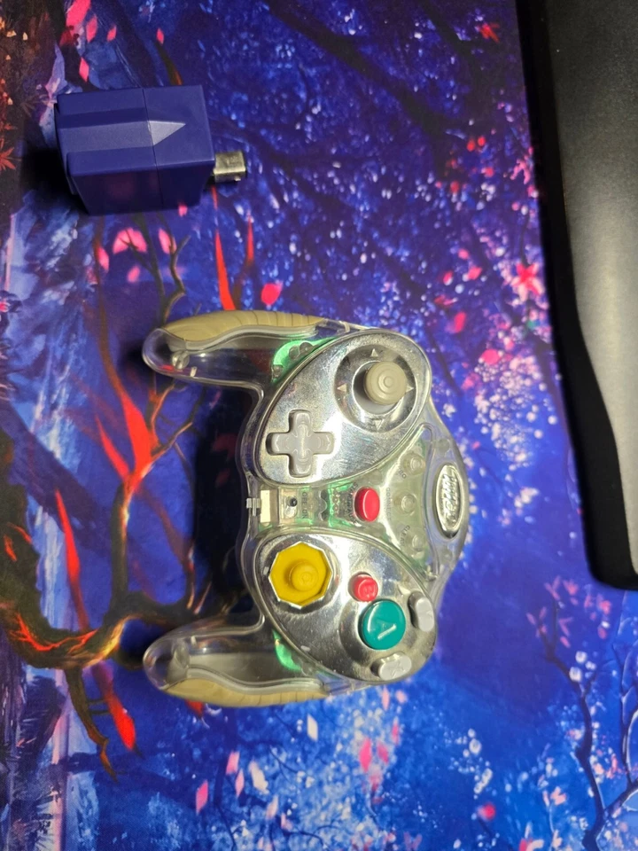  Intec GameCube Wireless Controller Clear Dongle Included - Read Description - Image 1 of 1