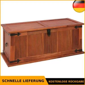 Aufbewahrungstruhe Holztruhe Holzkiste Truhe Couchtisch Akazie Massivholz vidaXL - Bild 1 von 61