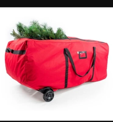 Santa’s Bags Christmas Tree Storage Bag On Wheels - Image 1 of 3