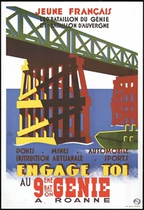 affiche poster armée militaire  guerre propagande aviation commando régiment - Foto 1 di 1