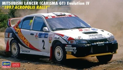 KIT MODELLINO AUTO STATICO HASEGAWA MITSUBISHI LANCER ACROPOLIS RALLY 1997 1:24 - Immagine 1 di 4
