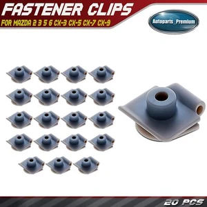 20Pcs M4.8 #10 Nylon Front Bumper Retainer Nut Retainer Clip for Mazda CX-5 3 6 - Picture 1 of 10