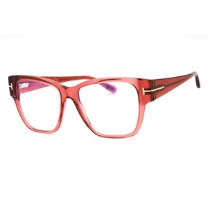 Tom Ford Women's Eyeglasses Shiny Pink Cat Eye Acetate Frame FT5745-B 072 - Picture 1 of 2