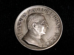 m283_Medaglia Papa GIOVANNO PAOLO I 1978 Elezione Argento FDC - Foto 1 di 2