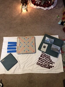 Vintage 1966 SCRABBLE Board Game W/ Turn Table Complete Set - Picture 1 of 24