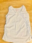 Womens Great Expectations Maternity White Tank Shirt Size X Large 14-16
