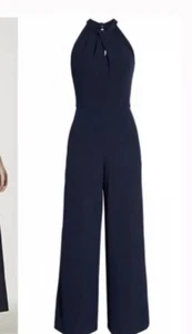Julia Jordan Hunter Wide Leg Jumpsuit Size 16 Navy - Picture 1 of 2