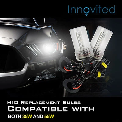 Two 35W 55W Xenon HID Kit 's Replacement Light Bulbs H1 H4 H7 H10 H11 9005 9006 - Image 1 of 4