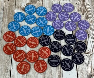 Snoopy Flying Ace Board Game Replacement Pieces Parts Full Set of 36 Tokens - Picture 1 of 5
