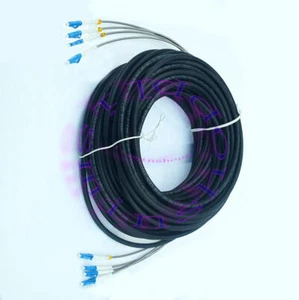 200M Field Outdoor Fiber Cable LC-LC 4 Strand 9/125 SingleMode Fiber Patch Cord - Afbeelding 1 van 1