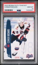 2020 Regina Pats Team Set Connor Bedard WHL Rookie Card PSA 10 GEM MINT
