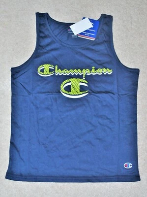 Camiseta sin mangas Champion azul con logotipo para niños - M (10-12), L (14-16), XL (18-20) Foto 1 de 3