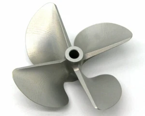 Rc Propeller CNC Machined 4 blades Alloy 485 For 6.35mm 1/4" Prop Shaft Rc Boat - Picture 1 of 4