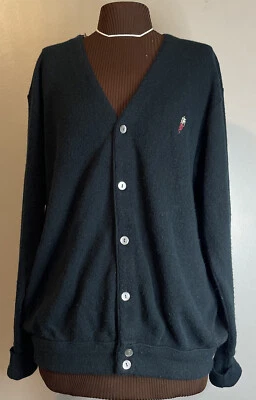 VTG Penguin Sport Men Cardigan XL Blue Vintage Classic Made in USA Casual 90's - Image 1 of 4