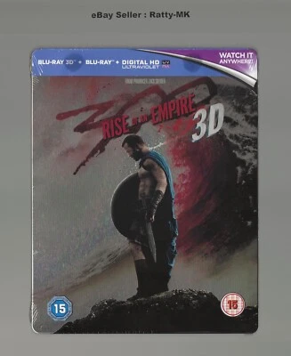 300 : RISE OF AN EMPIRE - UK EXCLUSIVE 3D + BLU RAY STEELBOOK - NEW & SEALED - Image 1 of 4