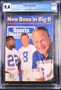 1994 Sports Illustrated Emmitt Smith Troy Aikman Barry Switzer CGC 9.4 NEWSSTAND - Picture 1 of 3