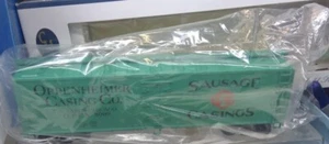 WEAVER CROWN 2-RAIL CHICAGO OPPENHEIMER SAUSAGE CASINGS WOOD SIDE REEFER CAR! - Picture 1 of 3