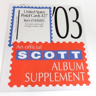 Suplemento de tarjetas postales de Estados Unidos Scott 2003 #27 110S003 Nuevo de Lote Antiguo Foto 1 de 2