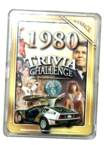 1980 Trivia Challenge Playing Cards Complete with Case Flickback - Bild 1 von 2