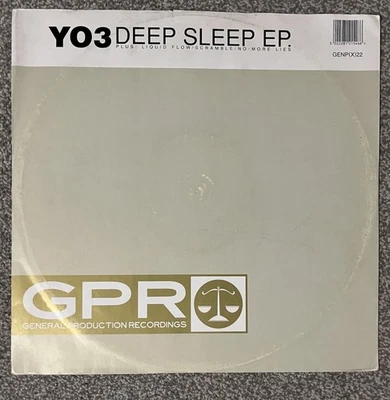 YO3 - DEEP SLEEP EP. 1994. Rare UK ambient/IDM. GPR– GENP(X)22 G+/VG - Image 1 of 4