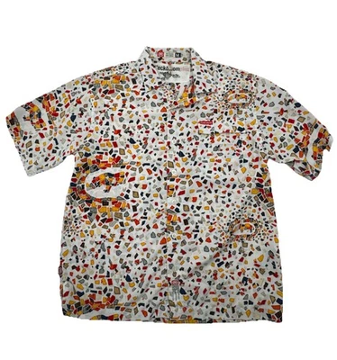 Ecko Unltd Complex Button Down Geometric Gem Stone All Over Print Shirt Size M - Image 1 of 4