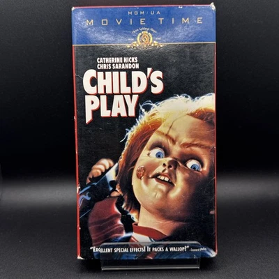 Childs Play VHS 1997 MGM Movie Time Tested Horror Chucky - Image 1 of 4