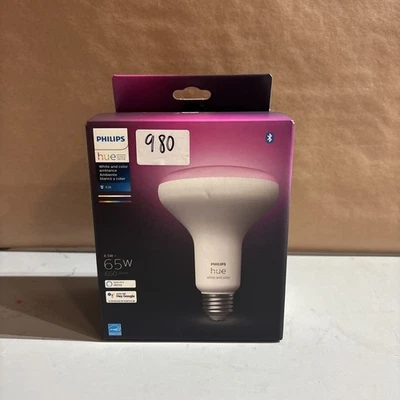 Philips Hue BR30 E26 Smart LED Bulb White & Color Ambiance - New (980) - Image 1 of 4