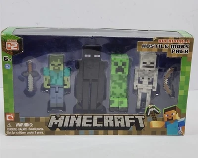 Minecraft Overworld Hostile Mobs Pack Figure Toy Mojang 3" New Series 2 2014  - Image 1 of 4