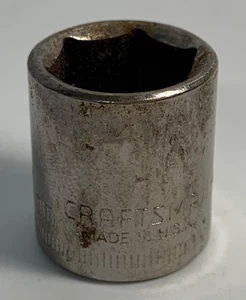 Craftsman Größe 14 mm x 1/4 Zoll Antrieb 6 Punkt Steckschlüssel 43512 invertiert G2 - Bild 1 von 4