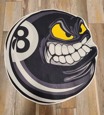 Alfombra felpudo de pared antideslizante 8 bolas enojado hecho a mano 31"x31" Foto 1 de 4